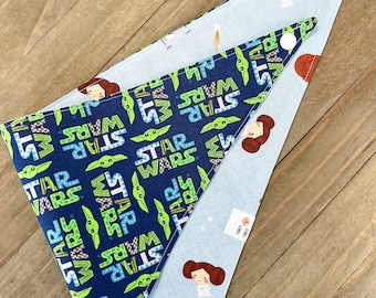 Star Wars reversible dog bandana and collar