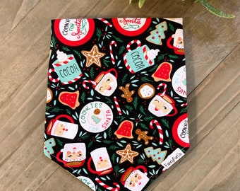 Cookies for Santa Christmas Dog Bandana