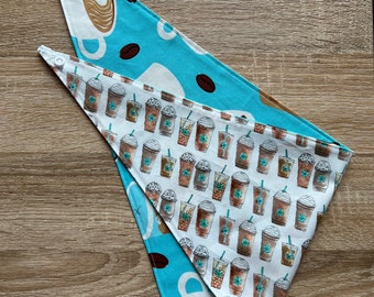 Pup Cup Please Reversible dog bandana and collar