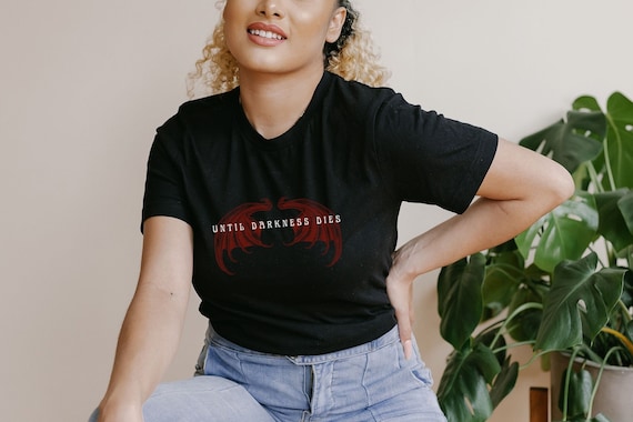 Until Darkness Dies Tee Shirt is the perfect Romance Book Gift for a Rhapsodic Book Lover
