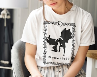Romantasy Bargainer Series Tee Shirt is the perfect Bookish Gift for a Romance and Fantasy Book lover