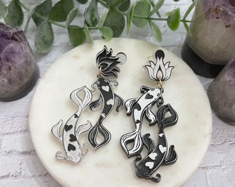 Koi fish earrings