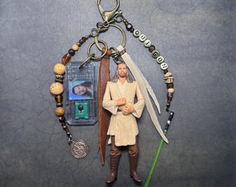 Qui-Gon Jinn bag charm/keychain