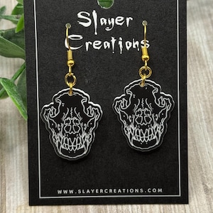animal skull earrings
