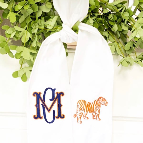 Auburn Game Day Wreath Sash