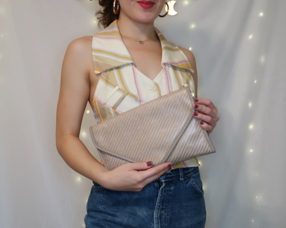 Vintage Tan Beige Clutch Evening Bag Shoulder Handbag After 5 Cocktail Accessory Women s Accessories Women s Gift Etsy UK