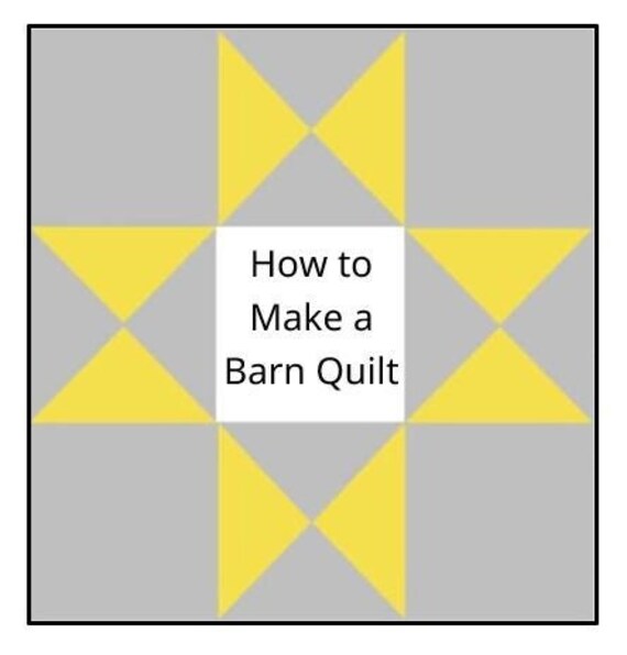 How to Make a Barn Quilt Simple DIY Instructions Instant Etsy