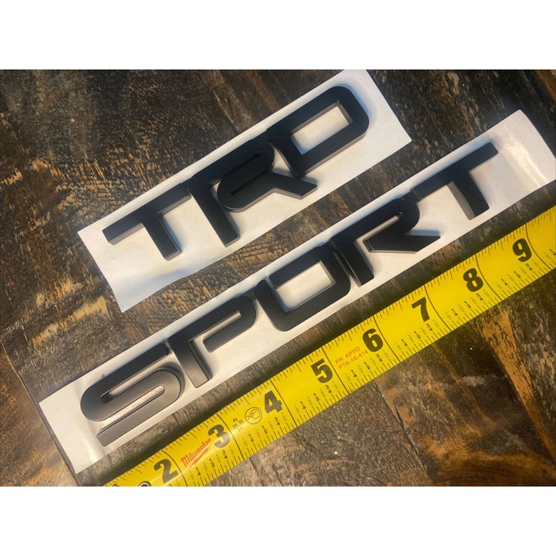 Genuine Toyota TRD SPORT Emblems Kit Black PT4130C18002 Etsy
