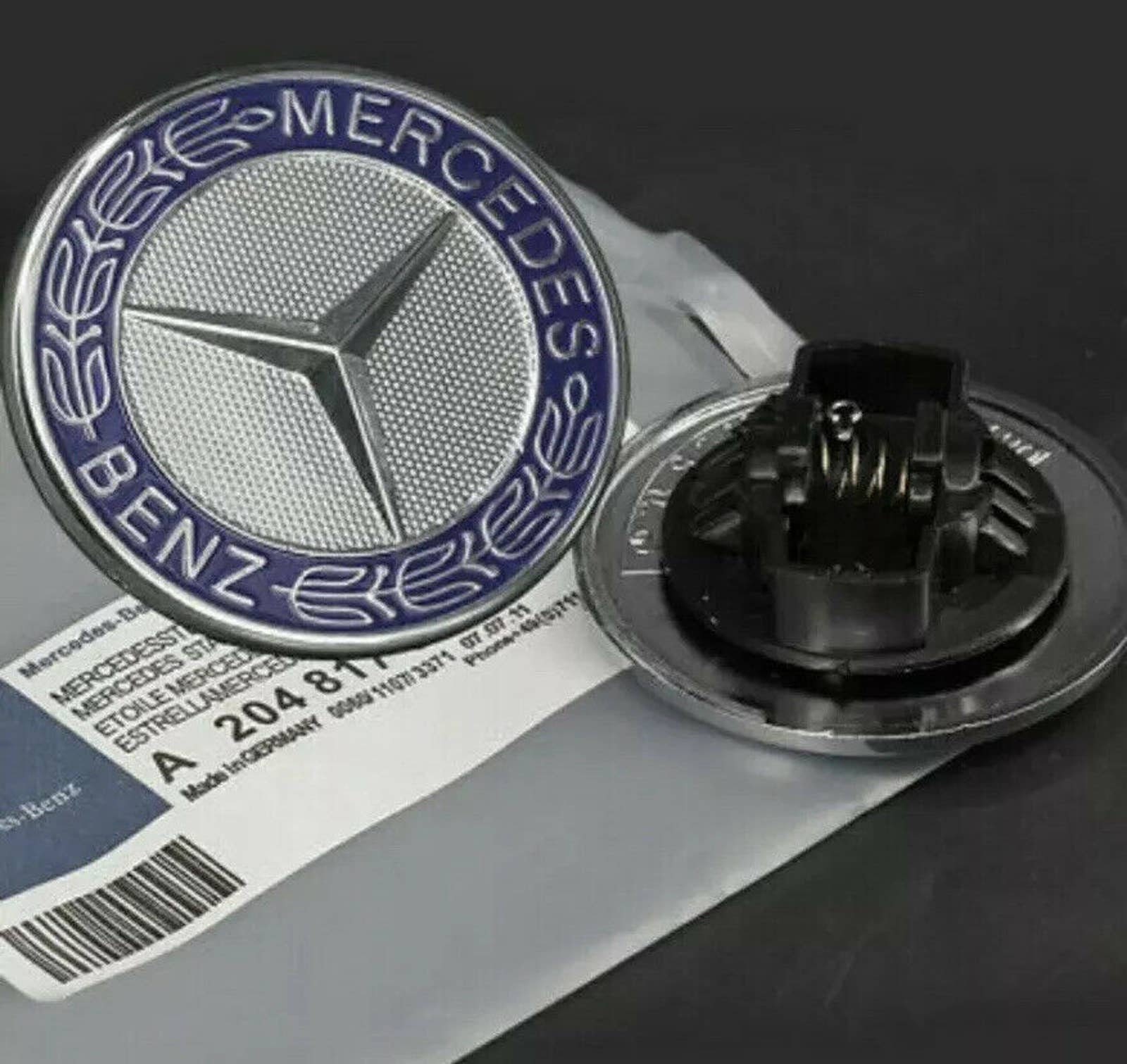 2010-2017 mercedes w212 original bonet hood emblem & holder e550 e350 e63 e300