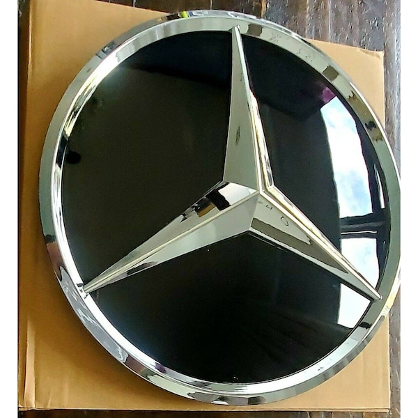 Mercedes Benz GLC GLE GLS Star miroir noir brillant calandre badge emblème 20.5cm