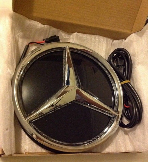 Mercedes Benz 2011-2017 Front Grille Mirror Star LED White