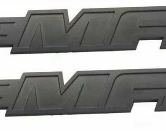 2pcs Vortec Max Door Emblem Logo, Badge Plate Band Decals for (Matte Black)