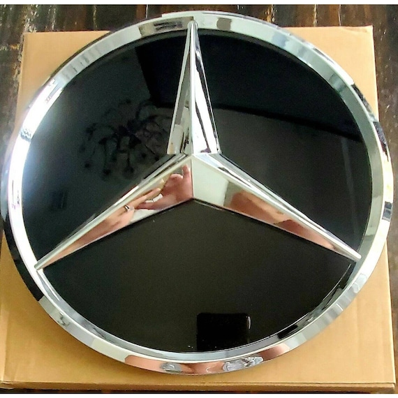 Mercedes Benz GLC GLE GLS Stern spiegel glänzend schwarz Grill Anstecker  Emblem 20,5cm -  Schweiz