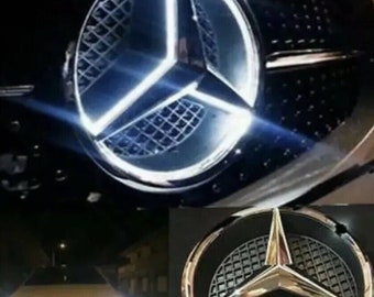 2015-2018 Mercedes Benz Front Star Led Emblems White Light Deep Dish GLC GLE GLS