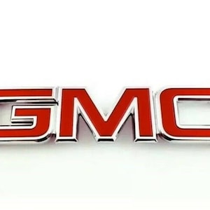 Emblema de rejilla delantera roja para GMC Sierra 1500, 2500HD y 3500HD 2008-2010
