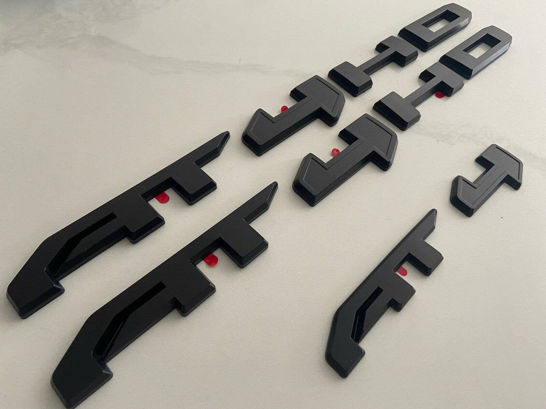 AT4 HD Emblems Badges Blackout Overlay Kit for GMC Canyon Sierra 2500hd