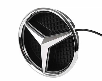 AGE Front Grill Star Emblem For Mercedes-Benz 2011-2018 A/B/C/E/S/ML/GLA/GLK Class – Silver, Twist Mount - View #6