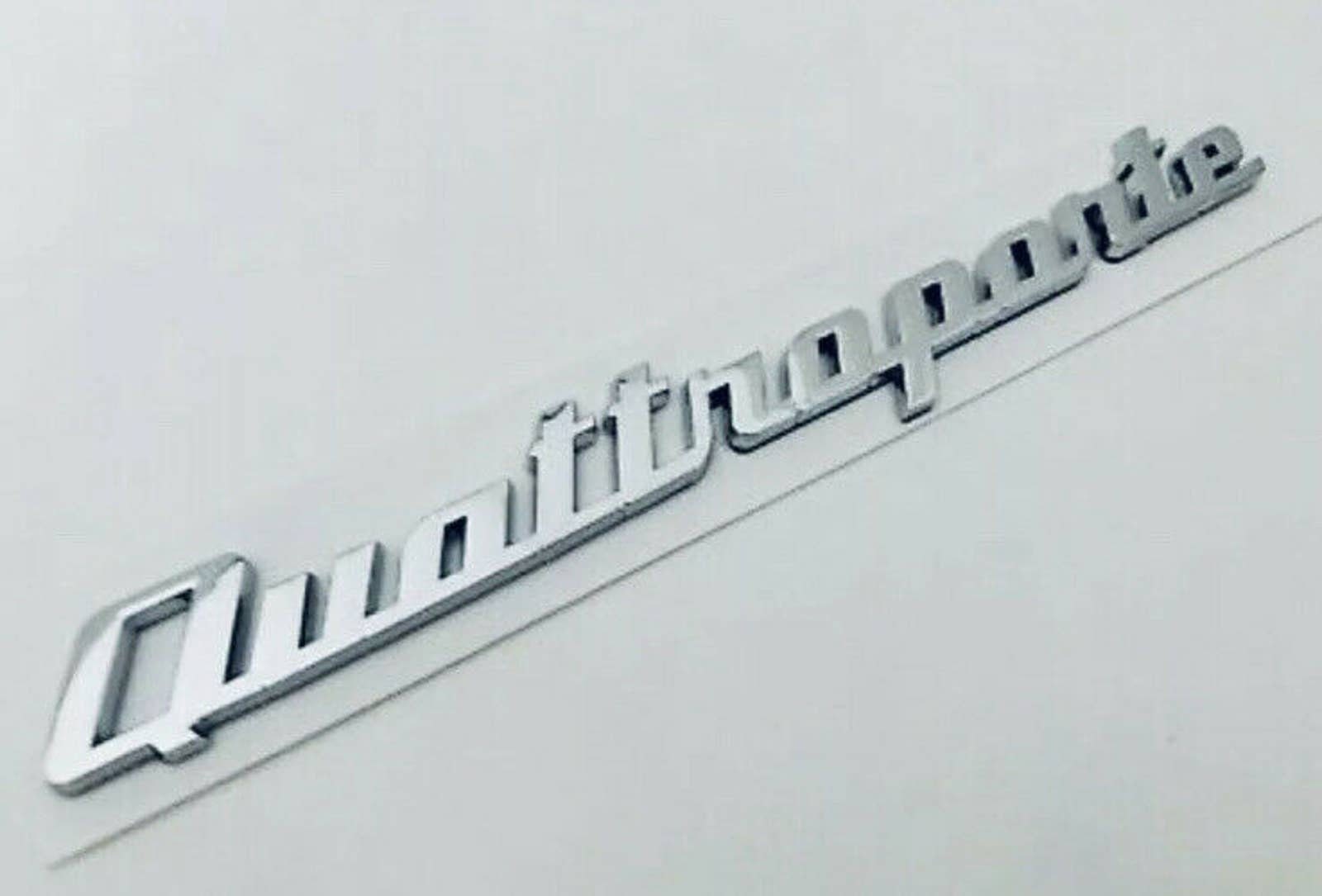 Emblème Avant/arrière Noir Pour Maserati Quattroporte 2016-2025 - Logo 3D Métal - Personnalisation Tuning - 9