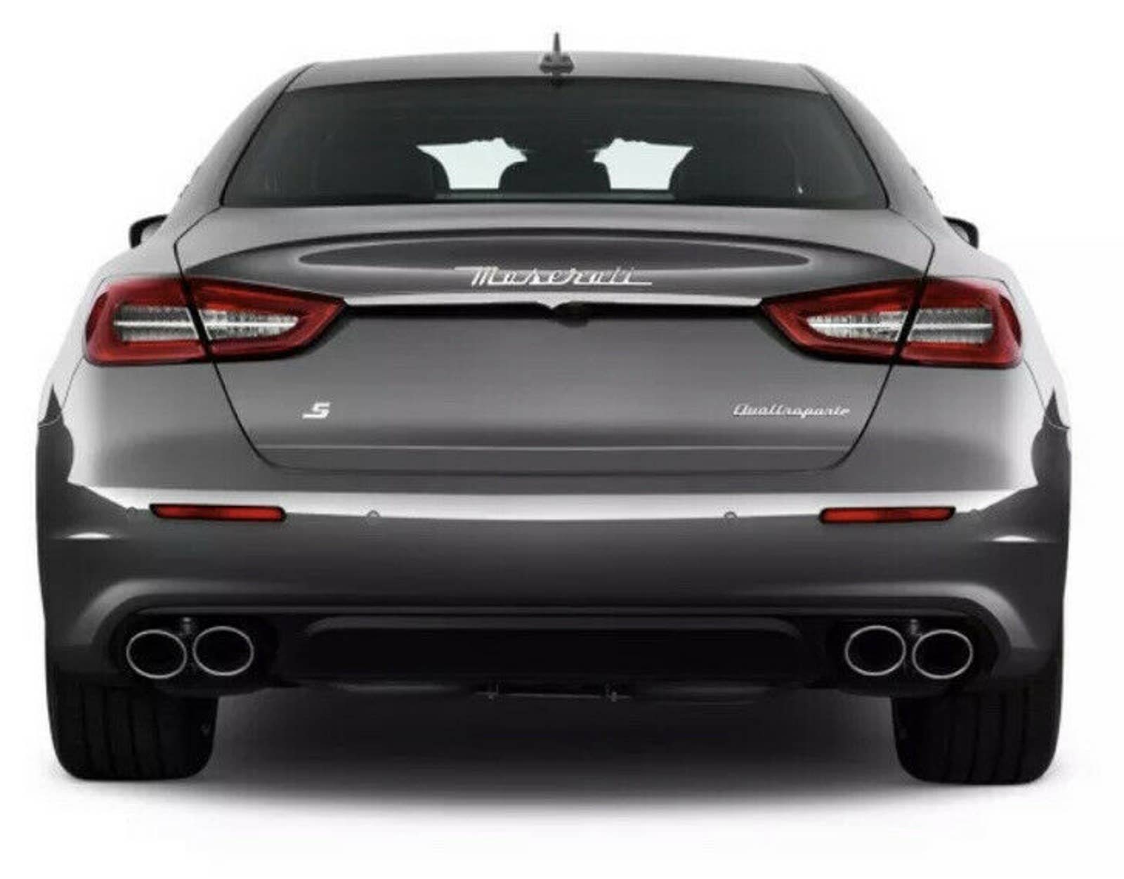 Maserati Trunk Nameplate Emblem - Ghibli - Chrome - Direct Replacement 673001404