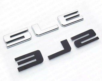 2x sle Tailgate Door Letter Nameplate Emblem suv HD Badge GMC 3D HD Chrome