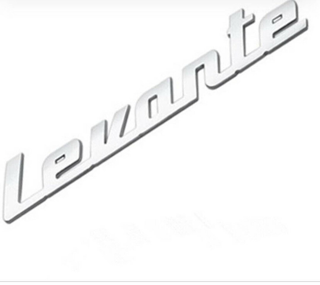 Car Emblem Stickers Letter Decals Bright Chrome Logo Badge for Maserati