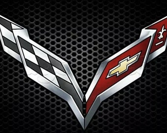 新型コルベット C7 スティングレイ GM フロントクロスフラッグ