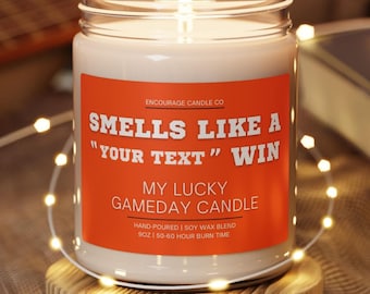 Personalized Gameday Candle: Lucky Sports Gift