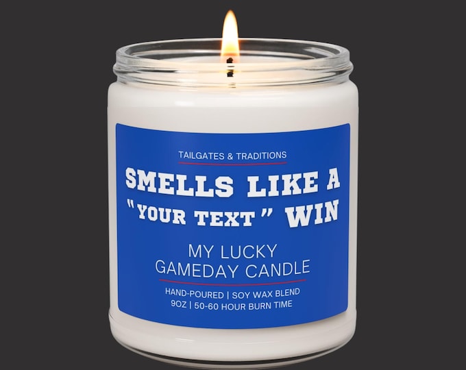 Basketball Fan Gift | Funny Sports Candle | Smells Like A Personalized Win | Custom Candle
