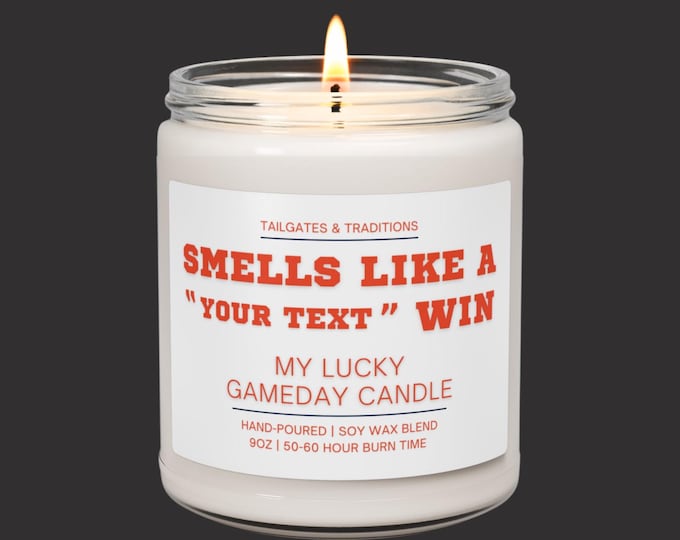 Basketball Fan Gift Candle | Smells Like A Win | Personalized Player Gift | Sports Decor