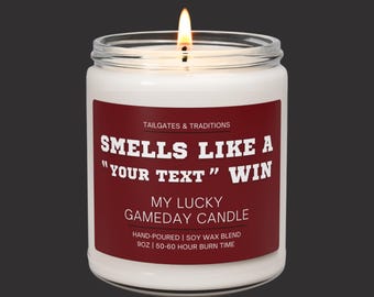 Personalized Gameday Candle | Customizable Smells Like A Win