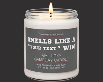 Personalized Sports Candle | Custom Sports Themed Gift for Him