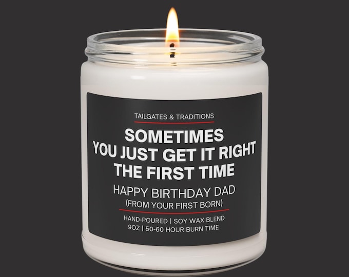 Funny Birthday Candle for Dad | Dad's Favorite Child