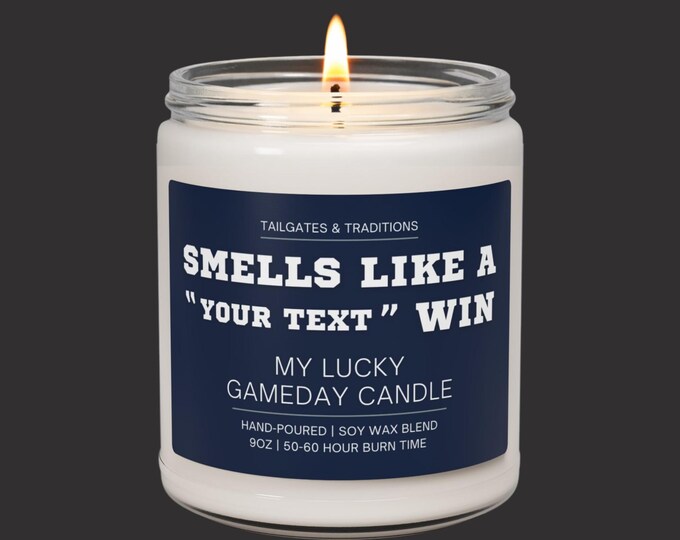 Custom Basketball Gift Candle | Smells Like A Win | Personalized Sports Decor | Fan Gift