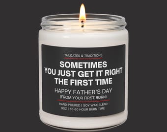 Funny Father's Day Candle | Gifts for Dad | Scented Candles for Him