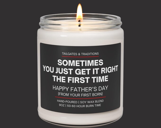 Funny Father's Day Candle | Gifts for Dad | Scented Candles for Him