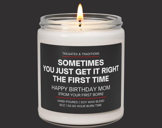 Funny Birthday Candle for Mom | Mom's Favorite Child