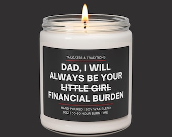 Funny Candle for Girl Dads | Birthday Present for Dad | Fathers Day Gift