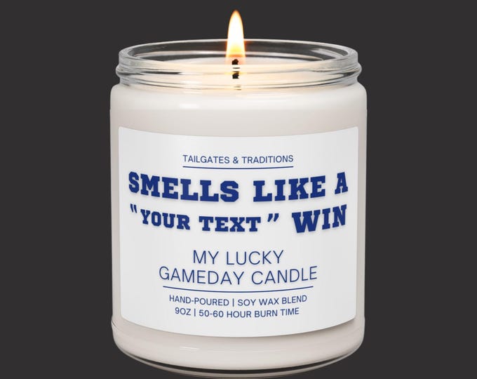 Personalized Basketball Candle | Smells Like A Win | Custom Basketball Fan Gift