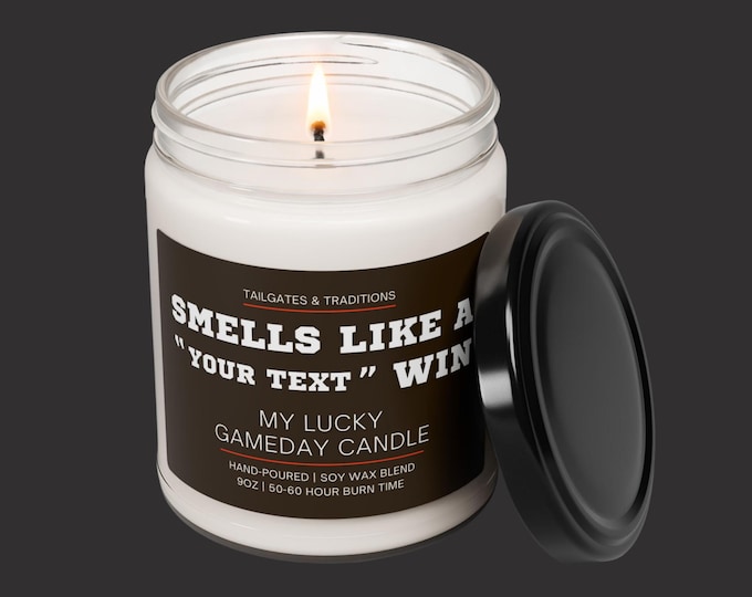 Personalized Sports Candle: Lucky Sports Gift