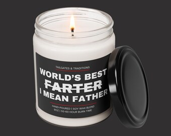 World's #1 Father Funny Candle | Gag Gift for Dad