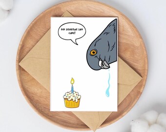 Happy Birthday to Coo Funky Pigeon Birthday Card Handmade A6 Recyclable ...