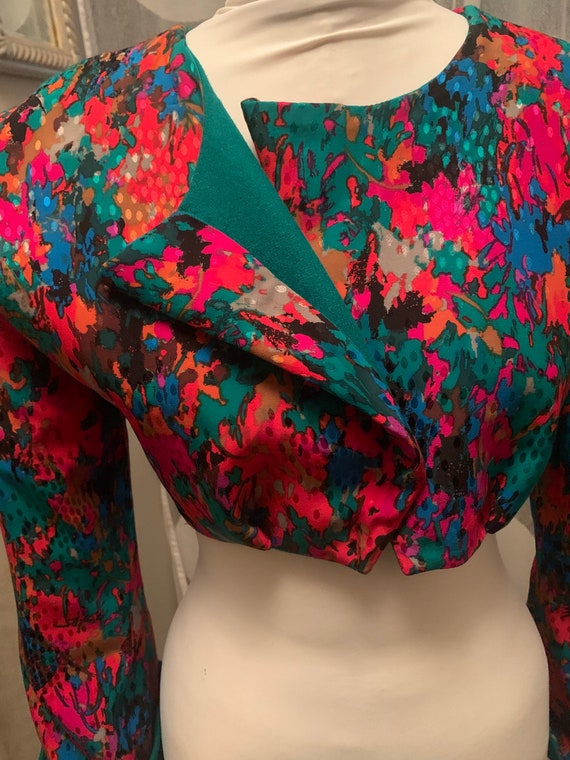 Silk printed bolero