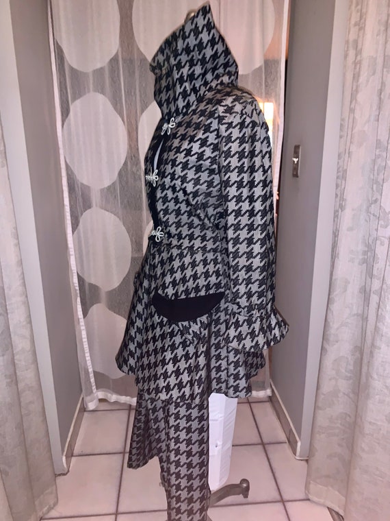 Houndstooth pattern pant suit - image 4