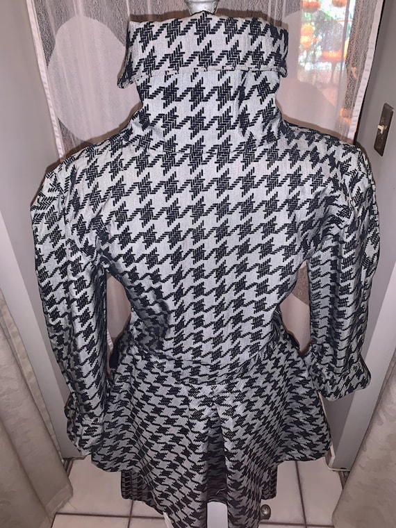 Houndstooth pattern pant suit - image 10