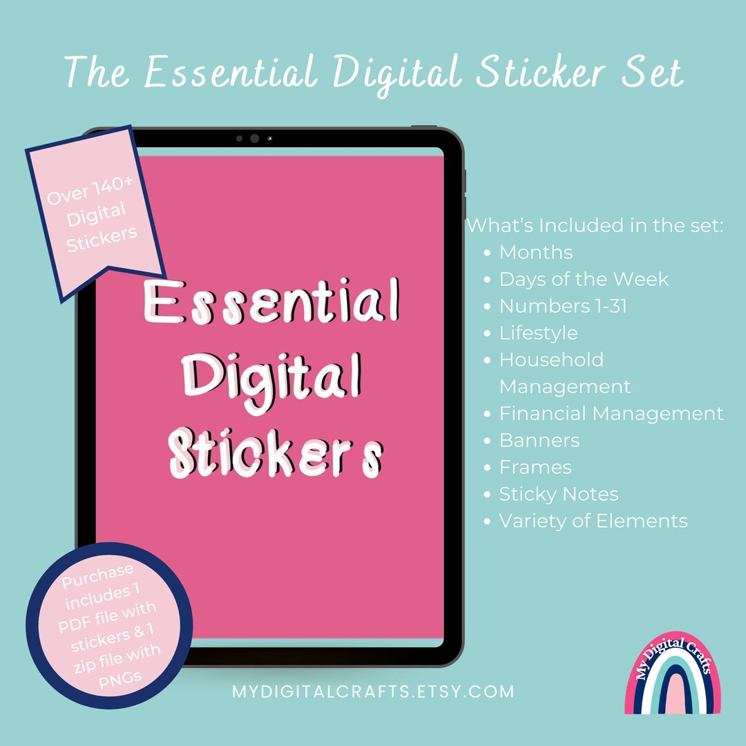 Essential Digital Stickers - the Everyday Planner Edition - Goodnotes ...