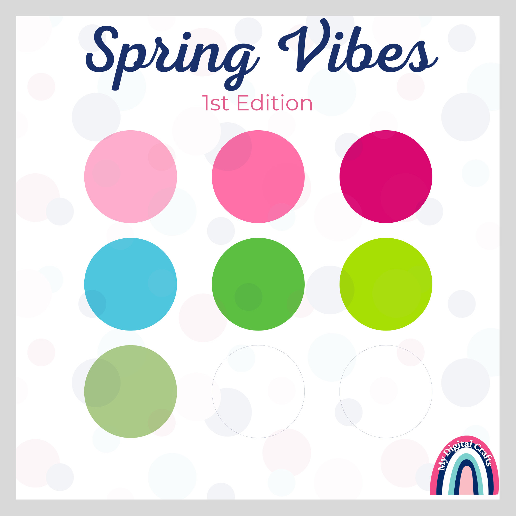 Procreateカラーパレット｜Spring Vibesコレクション｜やわらかく明るいビーチテイストのスウォッチ
