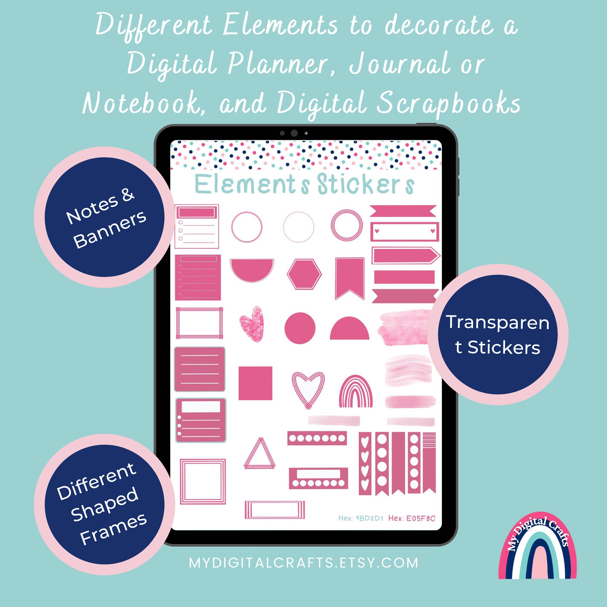 Essential Digital Stickers - the Everyday Planner Edition - Goodnotes ...