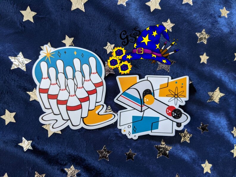 Bowling Sticker Set - Etsy