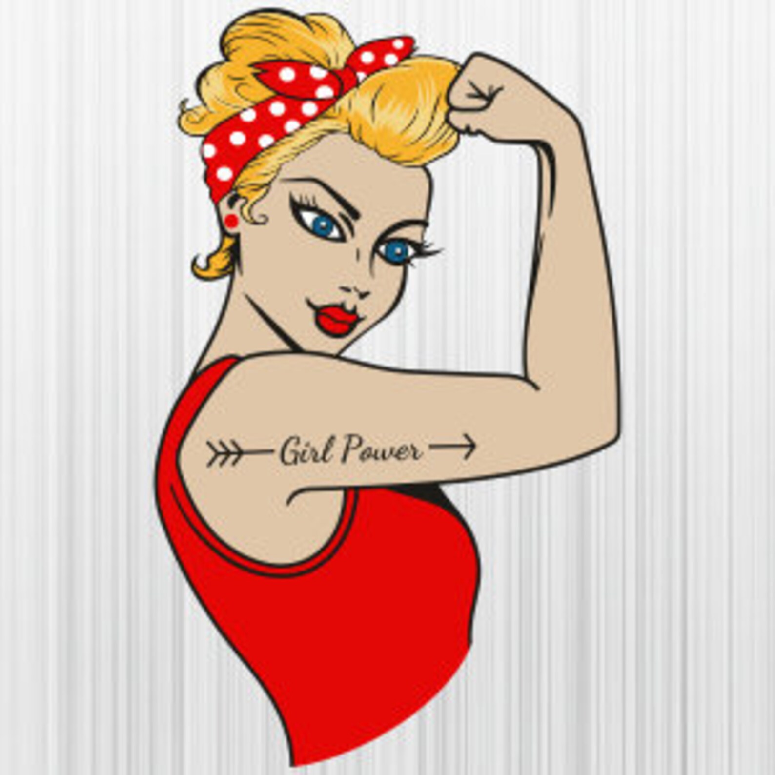 Rosie the Riveter Girl Svg, Rosie the Riveter Png, Storng Girls Power