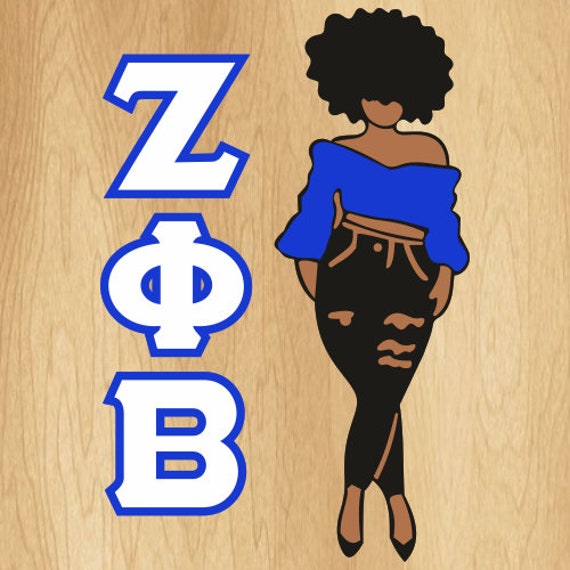 Zeta Phi Beta Girl SVG AKA Girl Svg Zeta Phi Beta Girl Svg Etsy